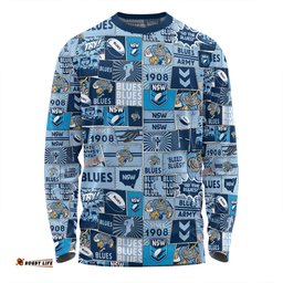 Amazing Aussie New South Wales Cockroaches Team Of Us Die Hard Fan Supporters Comic Style Long Sleeve T-shirt