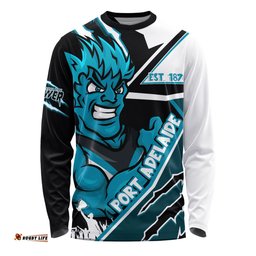 Amazing Aussie Port Adelaide Battlefield Glory Gear Long Sleeve T-shirt