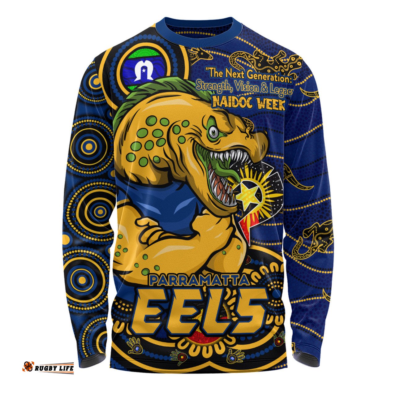 Amazing Aussie Parramatta Eels Spirit Of NAIDOC Series Long Sleeve T-shirt
