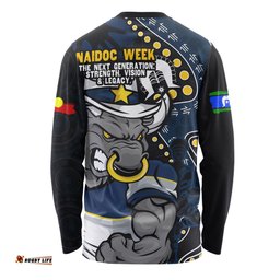 Amazing Aussie North Queensland Cowboys NAIDOC Indigenous Warrior Spirit Long Sleeve T-shirt