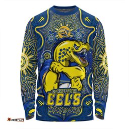 Amazing Aussie Parramatta Eels Aboriginal Pattern Inspired Victory Is Ours Long Sleeve T-shirt