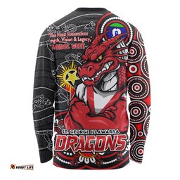 Amazing Aussie St. George Illawarra Dragons Spirit Of NAIDOC Series Long Sleeve T-shirt