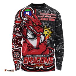 Amazing Aussie St. George Illawarra Dragons Spirit Of NAIDOC Series Long Sleeve T-shirt