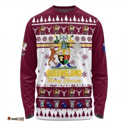 Amazing Aussie Queensland Christmas Merry Chrissie Long Sleeve T-shirt