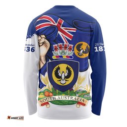 Amazing Aussie South Australia Power Pride And Heritage Crest Long Sleeve T-shirt