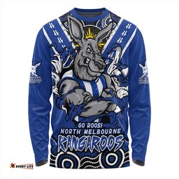 Amazing Aussie North Melbourne Ripped Legacy Of The Game Long Sleeve T-shirt