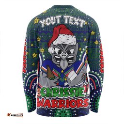 Amazing Aussie New Zealand Warriors Christmas Custom Christmas Knit Patterns Vintage Jersey Ugly Long Sleeve T-shirt