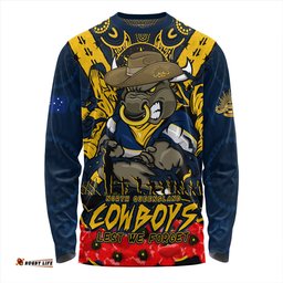 Amazing Aussie North Queensland Cowboys Ripped Legacy Of The Game The ANZAC Spirit Lives On Long Sleeve T-shirt