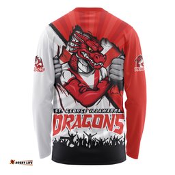 Amazing Aussie St. George Illawarra Dragons Fearless Soul Series Long Sleeve T-shirt