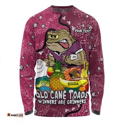 Amazing Aussie Queensland Cane Toads Custom Australian Big Things Long Sleeve T-shirt
