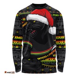 Amazing Aussie Penrith Panthers Ugly Knit Style For Christmas Game Fans Long Sleeve T-shirt