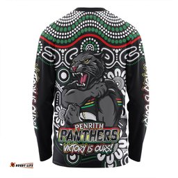 Amazing Aussie Penrith Panthers Aboriginal Inspired Tough Fan Rugby For Life Long Sleeve T-shirt
