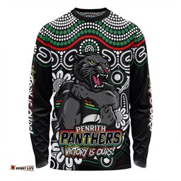 Amazing Aussie Penrith Panthers Aboriginal Inspired Tough Fan Rugby For Life Long Sleeve T-shirt