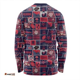 Amazing Aussie Melbourne Legacy Of The Pride Comic Style Long Sleeve T-shirt