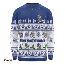 Amazing Aussie New South Wales Cockroaches Christmas Custom Special Ugly Christmas Long Sleeve T-shirt