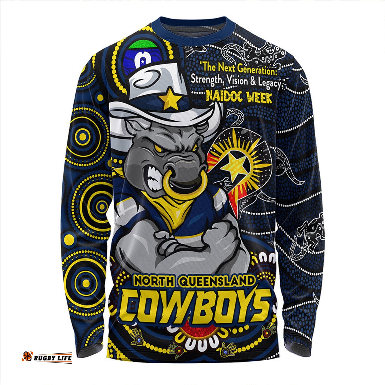 Amazing Aussie North Queensland Cowboys Spirit Of NAIDOC Series Long Sleeve T-shirt