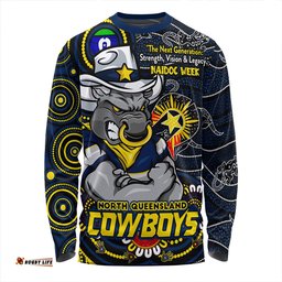 Amazing Aussie North Queensland Cowboys Spirit Of NAIDOC Series Long Sleeve T-shirt