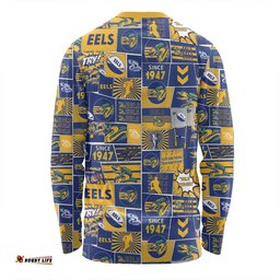 Amazing Aussie Parramatta Eels Team Of Us Die Hard Fan Supporters Comic Style Long Sleeve T-shirt