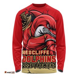 Amazing Aussie Redcliffe Dolphins Unleash Power In The Ultimate Battle Long Sleeve T-shirt