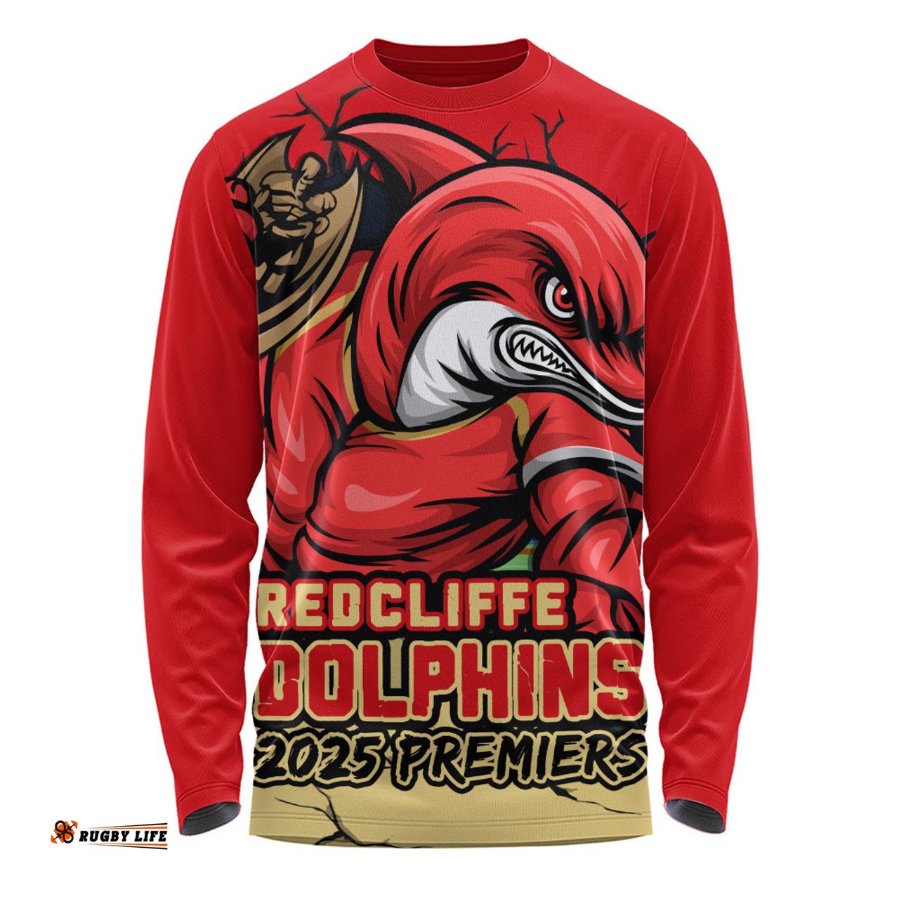 Amazing Aussie Redcliffe Dolphins Unleash Power In The Ultimate Battle Long Sleeve T-shirt