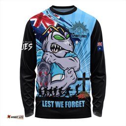 Amazing Aussie New South Wales Blues Fearless ANZAC Defender Long Sleeve T-shirt