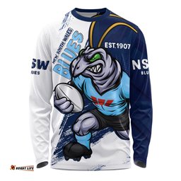 Amazing Aussie New South Wales Blues Battleborn Blues Long Sleeve T-shirt