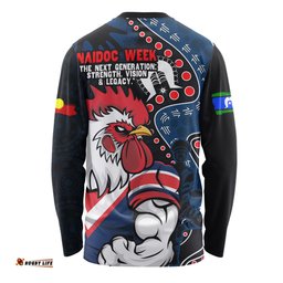 Amazing Aussie Sydney Roosters NAIDOC Indigenous Warrior Spirit Long Sleeve T-shirt