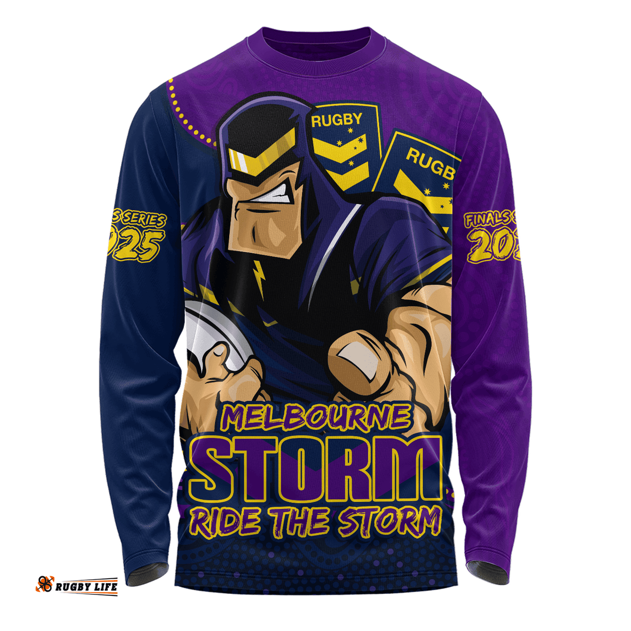 Amazing Aussie Melbourne Storm Battle For Glory Rugby Finals Edition Long Sleeve T-shirt