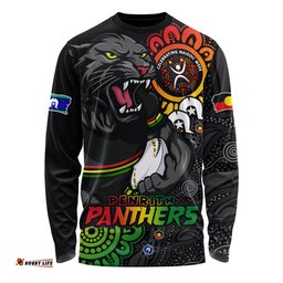 Amazing Aussie Penrith Panthers Power Through Generations NAIDOC Edition Long Sleeve T-shirt