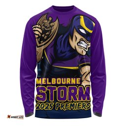 Amazing Aussie Melbourne Storm Unleash Power In The Ultimate Battle Long Sleeve T-shirt