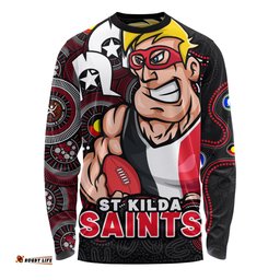 Amazing Aussie St Kilda NAIDOC Spirit Of Country Long Sleeve T-shirt
