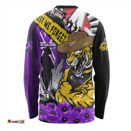 Amazing Aussie Richmond ANZAC Day Honor Purple Valor And Spirit Long Sleeve T-shirt
