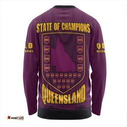 Amazing Aussie Queensland Maroons Dynasty Of Maroons Long Sleeve T-shirt