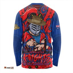 Amazing Aussie Newcastle Knights Ripped Legacy Of The Game The ANZAC Spirit Lives On Long Sleeve T-shirt