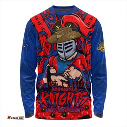 Amazing Aussie Newcastle Knights Ripped Legacy Of The Game The ANZAC Spirit Lives On Long Sleeve T-shirt