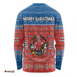 Amazing Aussie Newcastle Knights Christmas Custom Chrissie Spirit Long Sleeve T-shirt