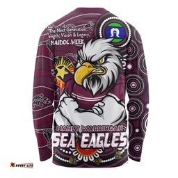 Amazing Aussie Manly Warringah Sea Eagles Spirit Of NAIDOC Series Long Sleeve T-shirt
