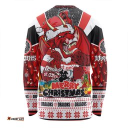Amazing Aussie St. George Illawarra Dragons Christmas Custom Dragons Santa Aussie Big Things Long Sleeve T-shirt
