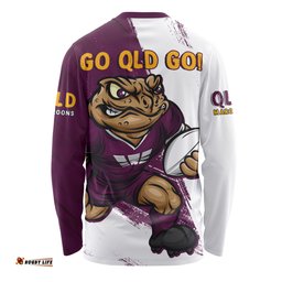 Amazing Aussie Queensland Maroons Battleborn Maroons Long Sleeve T-shirt