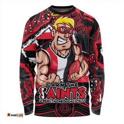 Amazing Aussie St Kilda Blazing Spirit Of Victory Long Sleeve T-shirt