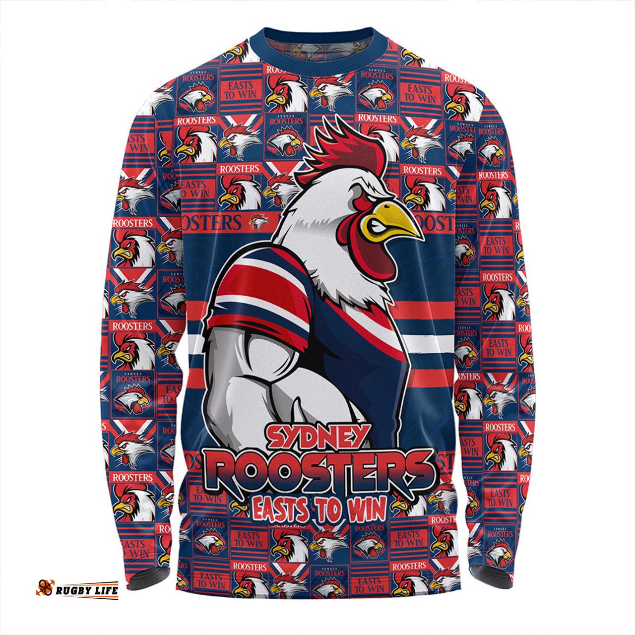 Amazing Aussie Sydney Roosters Champion���s Pride Comic Style Long Sleeve T-shirt