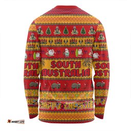 Amazing Aussie South Australia Christmas Custom Happy Chrissie Ugly Style Long Sleeve T-shirt