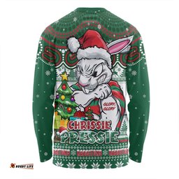Amazing Aussie South Sydney Rabbitohs Aussie Ugly Christmas For Die Hard Fan Supporters Long Sleeve T-shirt