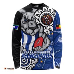 Amazing Aussie North Melbourne Power Through Generations NAIDOC Edition Long Sleeve T-shirt