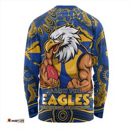 Amazing Aussie West Coast Eagles Blazing Spirit Of Victory Long Sleeve T-shirt