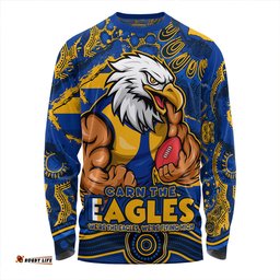 Amazing Aussie West Coast Eagles Blazing Spirit Of Victory Long Sleeve T-shirt