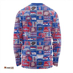 Amazing Aussie Western Bulldogs Legacy Of The Pride Comic Style Long Sleeve T-shirt