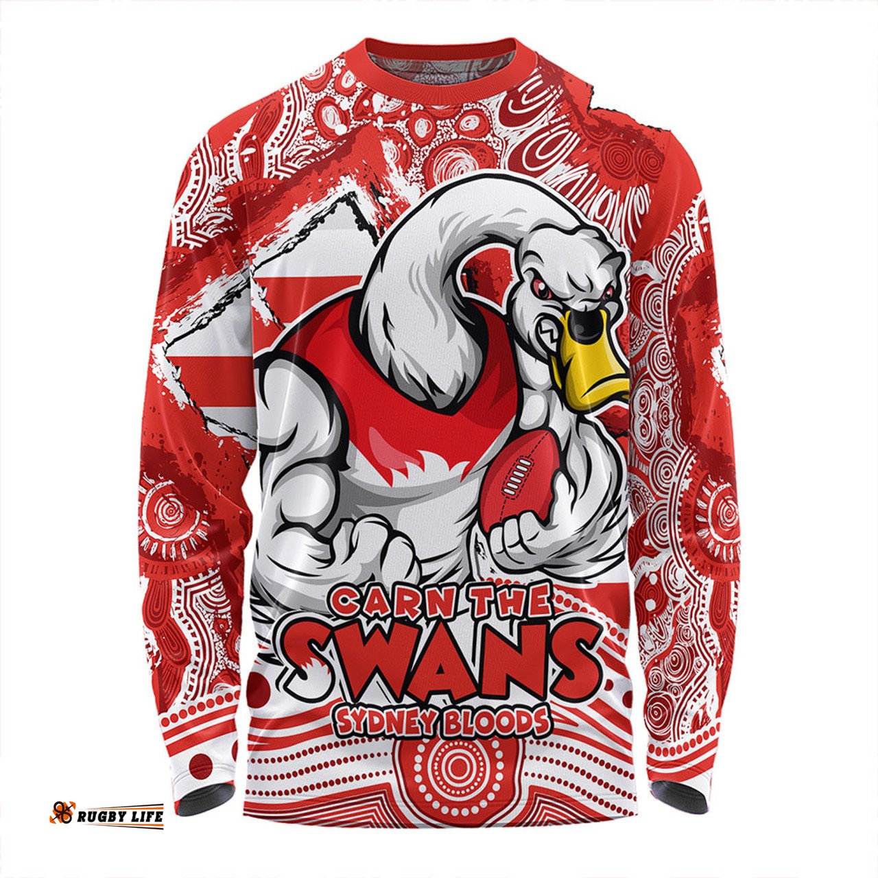 Amazing Aussie Sydney Swans Blazing Spirit Of Victory Long Sleeve T-shirt