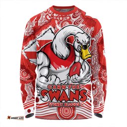 Amazing Aussie Sydney Swans Blazing Spirit Of Victory Long Sleeve T-shirt