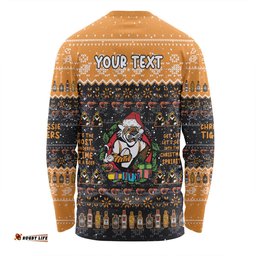 Amazing Aussie Wests Tigers Christmas Custom Chrissie Spirit Long Sleeve T-shirt